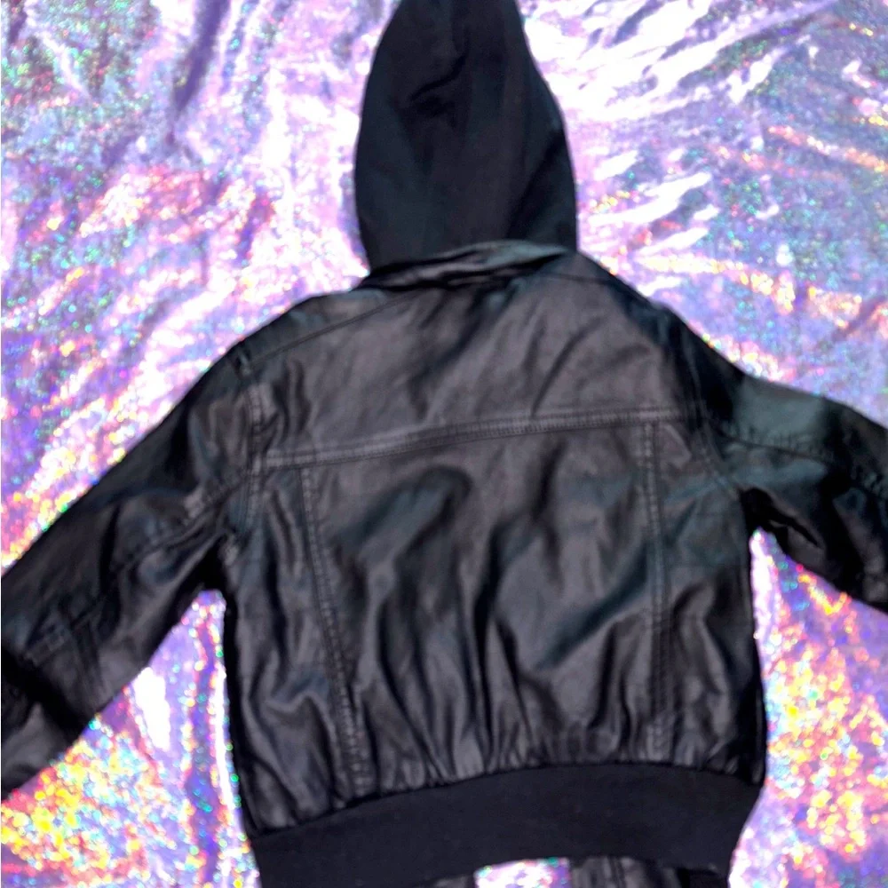 Boys Shaun White Hooded Black Jacket